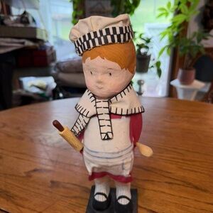 Charming Chef Figurine with Rolling Pin